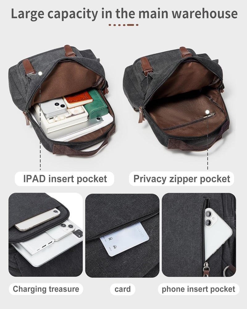 WEPLAN Messenger bag for Men,Small Sling Crossbody Backpack Shoulder Bag for Men Women,canvas Strap Backpack Sling Bag - Image 3